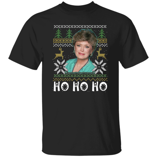Blanche Ho Ho Ho Christmas Golden T-Shirt