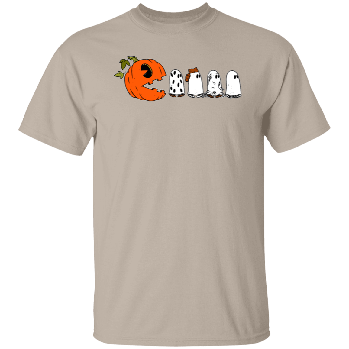 Pumpkin Ghost Pacman T-Shirt - lapicta