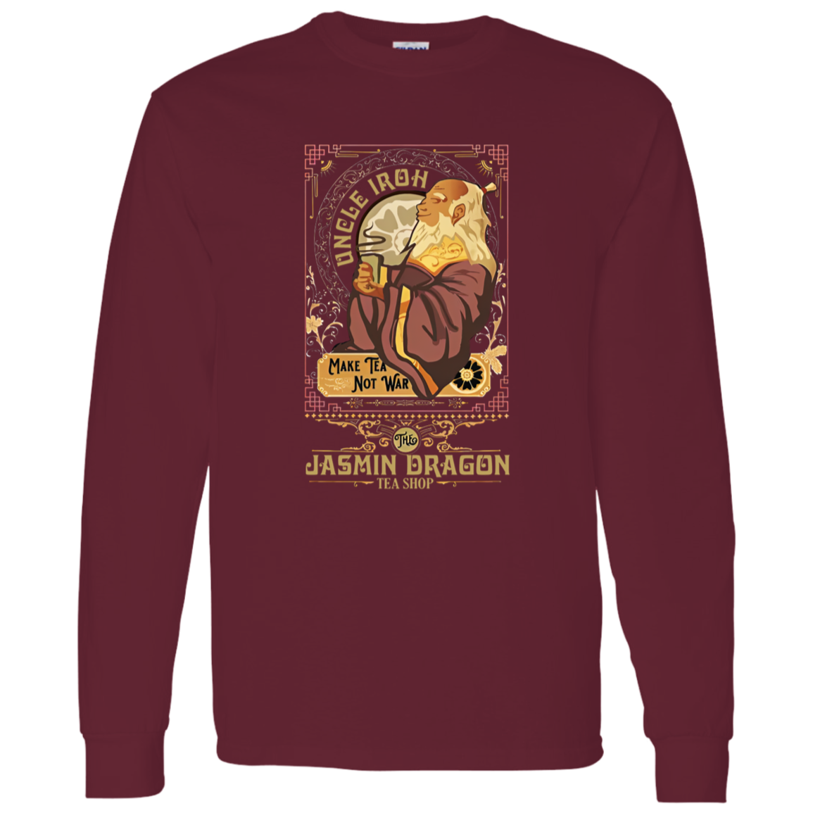 Vintage Retro Uncle Iroh Make Tea Not War Vintage - LONG SLEEVE