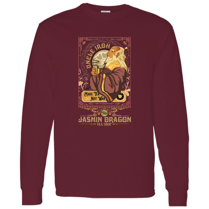 Vintage Retro Uncle Iroh Make Tea Not War Vintage - LONG SLEEVE