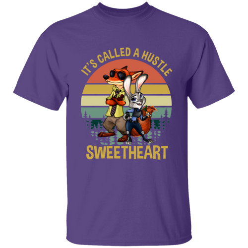 It's Called A Hustle Sweetheart Vintage T-Shirt, Zootopia Shirt, Judy Hopps Shirt, Nick Wilde Shirt, Gift Tee For You And Your Family	G500B Youth 5.3 oz 100% Cotton T-Shirt