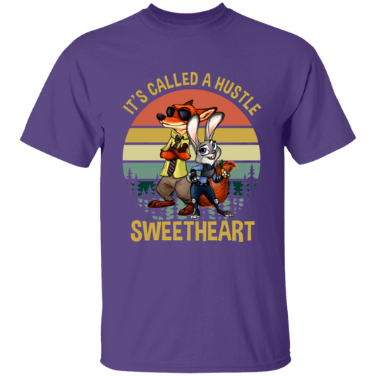 It's Called A Hustle Sweetheart Vintage T-Shirt, Zootopia Shirt, Judy Hopps Shirt, Nick Wilde Shirt, Gift Tee For You And Your Family	G500B Youth 5.3 oz 100% Cotton T-Shirt