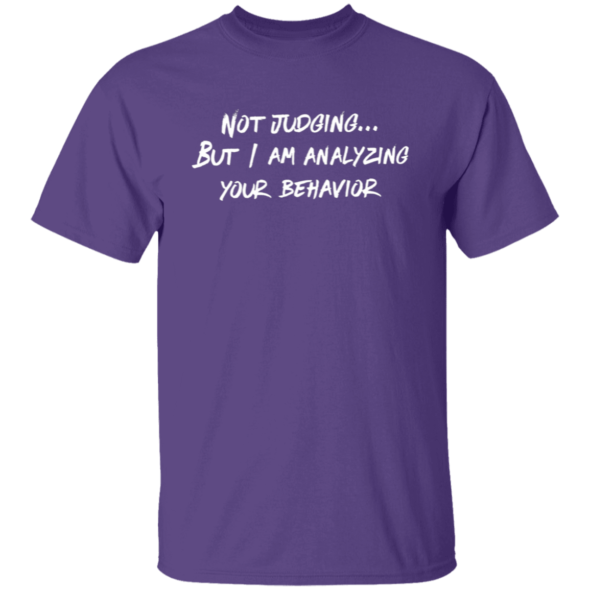 Not Judging But I Am Analyzing Your Behavior Teacher Vintage Unisex  T-Shirt - letter