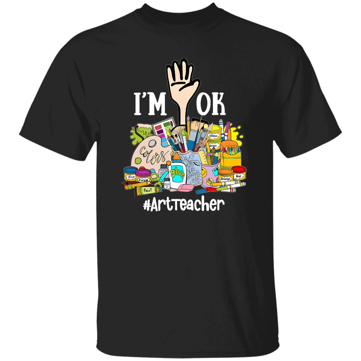 I'm Ok Arttteacger Teacher Vintage T-Shirt