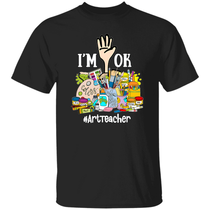 I'm Ok Arttteacger Teacher Vintage T-Shirt