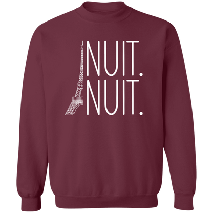 Nuit Nuit Crewneck Pullover Sweatshirt - ID12022437