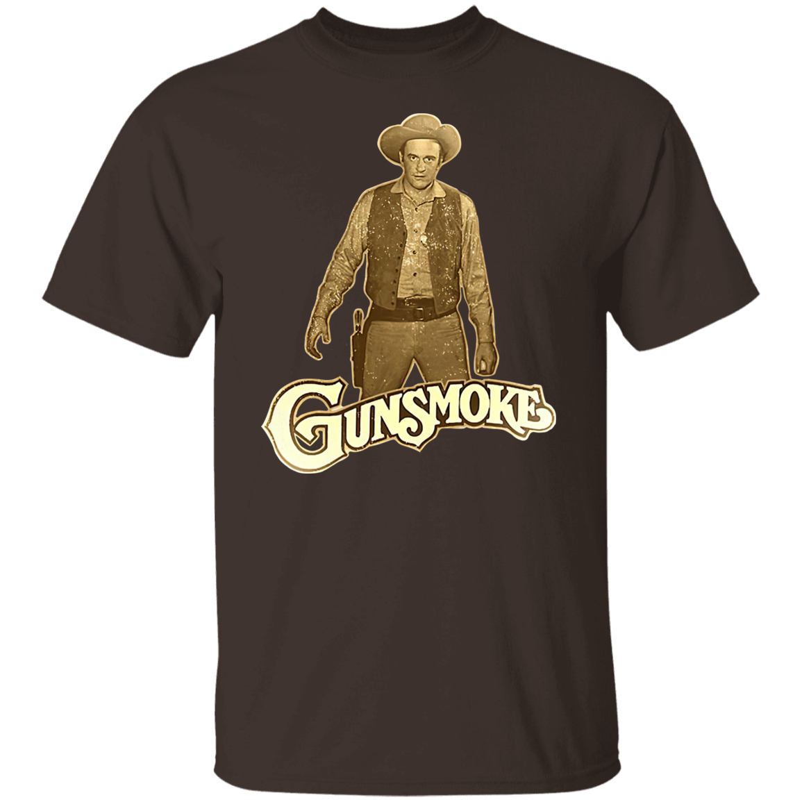 Gunsmoke James Arnes Anime Cowboy T-Shirt - CDCraft