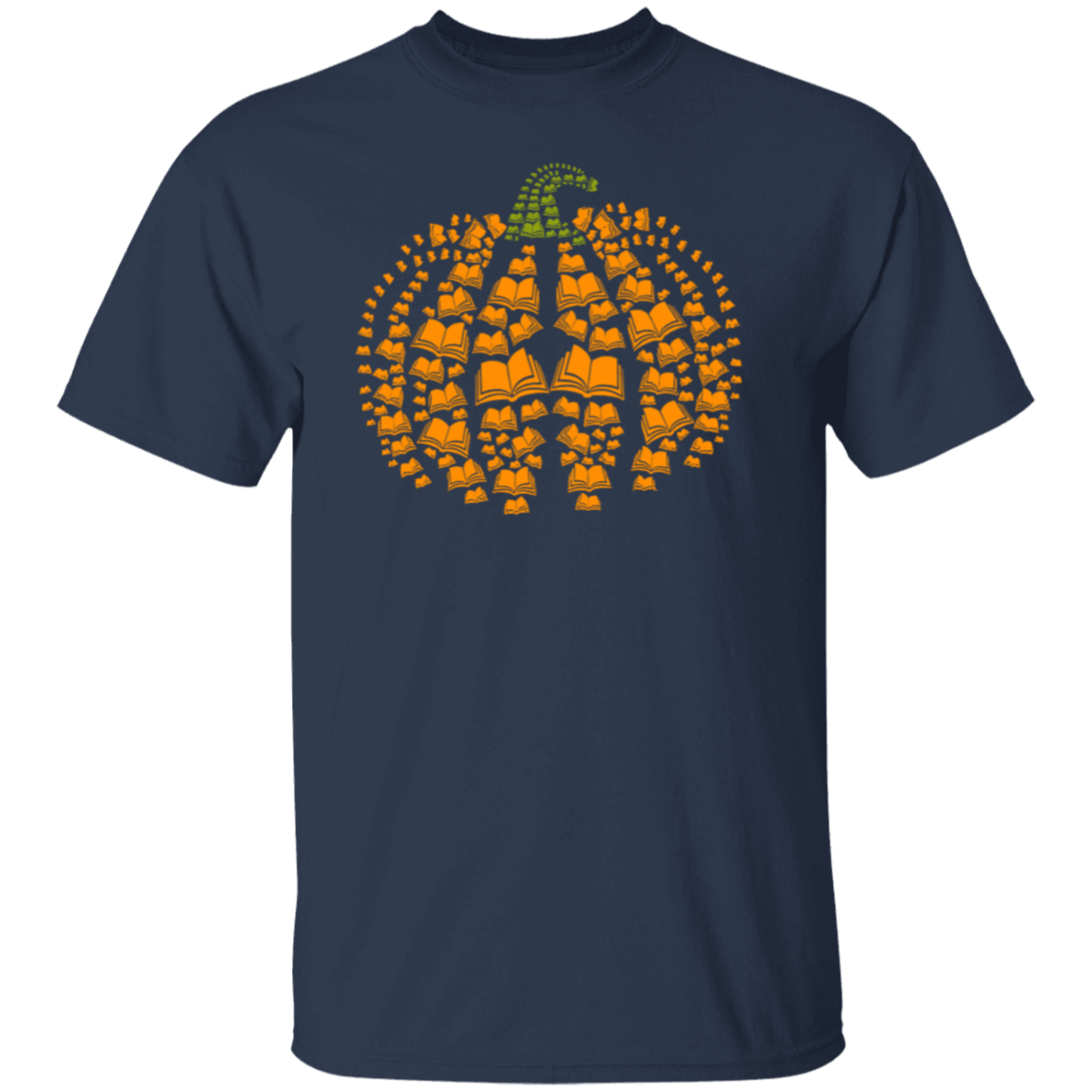 Halloween Pumpkins And Books Teacher T-Shirt - lapicta