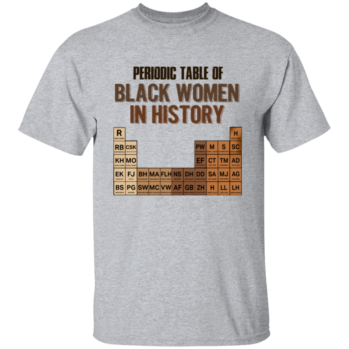 Periodic Table Of Black Women In History Unisex  T-Shirt - lucy - 97575567