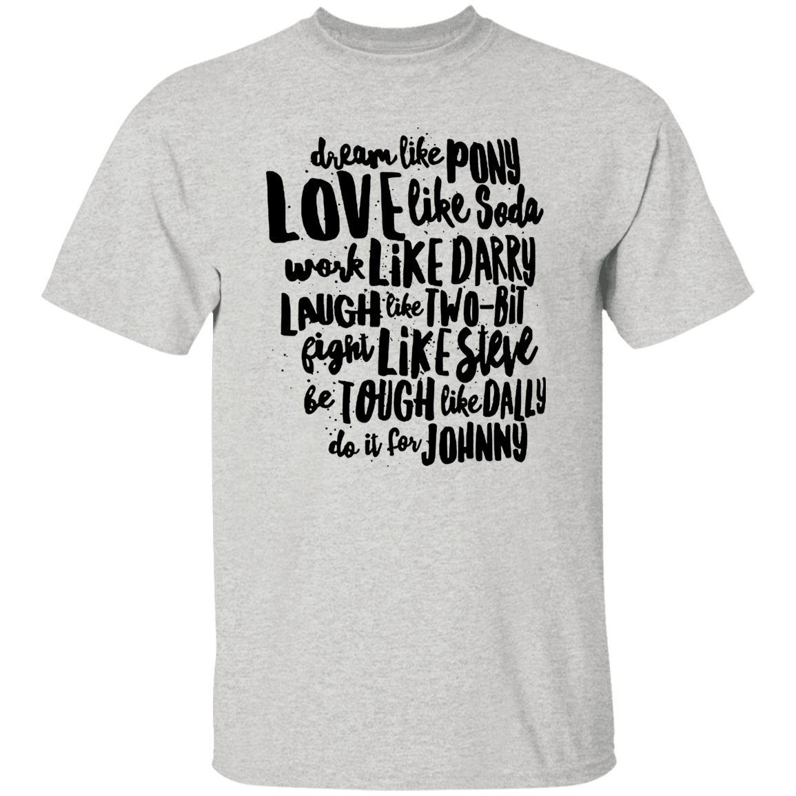 The Outsiders Character Names Funny Literature Teacher Vintage T-Shirt