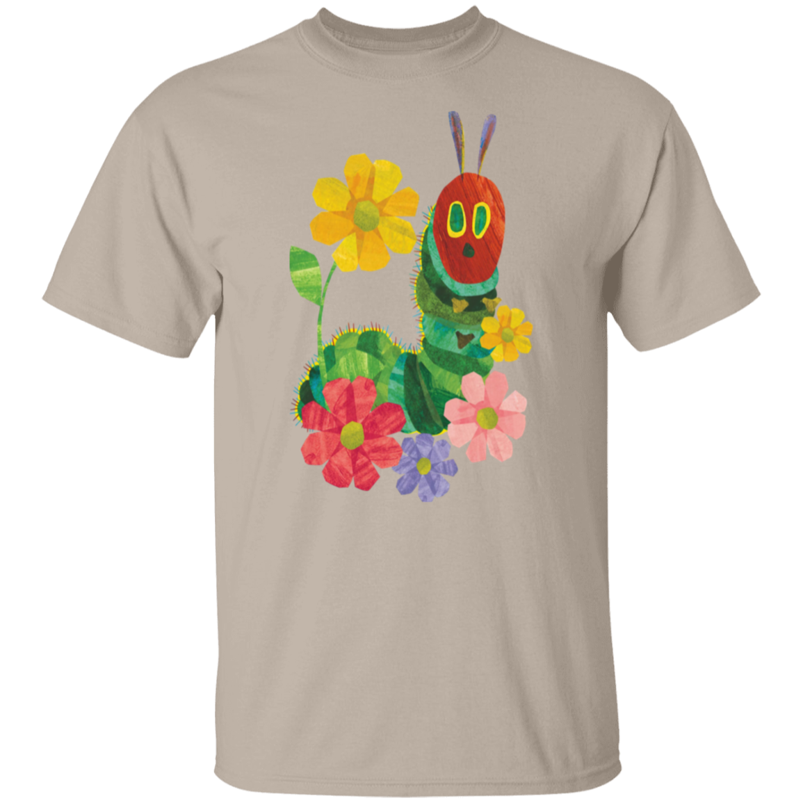 Flowers And The Very Hungry Caterpillar Teacher  T-Shirt - CDCraft