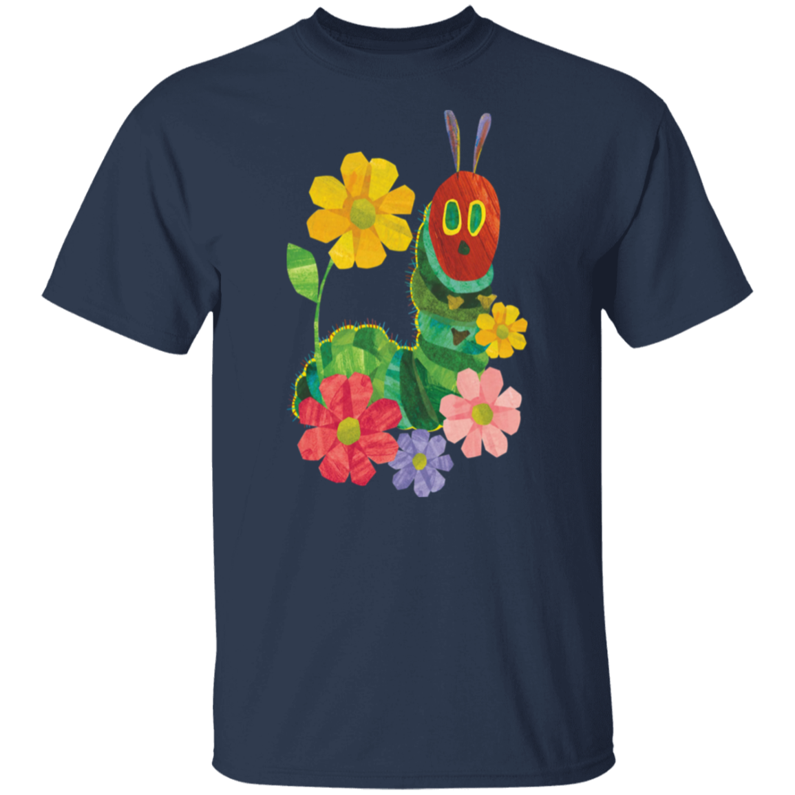 Flowers And The Very Hungry Caterpillar Teacher  T-Shirt - CDCraft