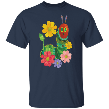 Flowers And The Very Hungry Caterpillar Teacher  T-Shirt - CDCraft