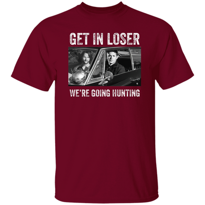 Get In Loser We’re Going Hunting Supernatural Vintage T-Shirt