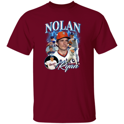 G500 5.3 oz. T-Shirt Nolan Ryan Collage 90's Vintage T-Shirt