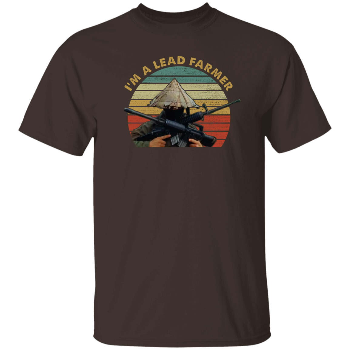 Im A Lead Farmer Vintage Retro Sunset Style Vintage T-Shirt