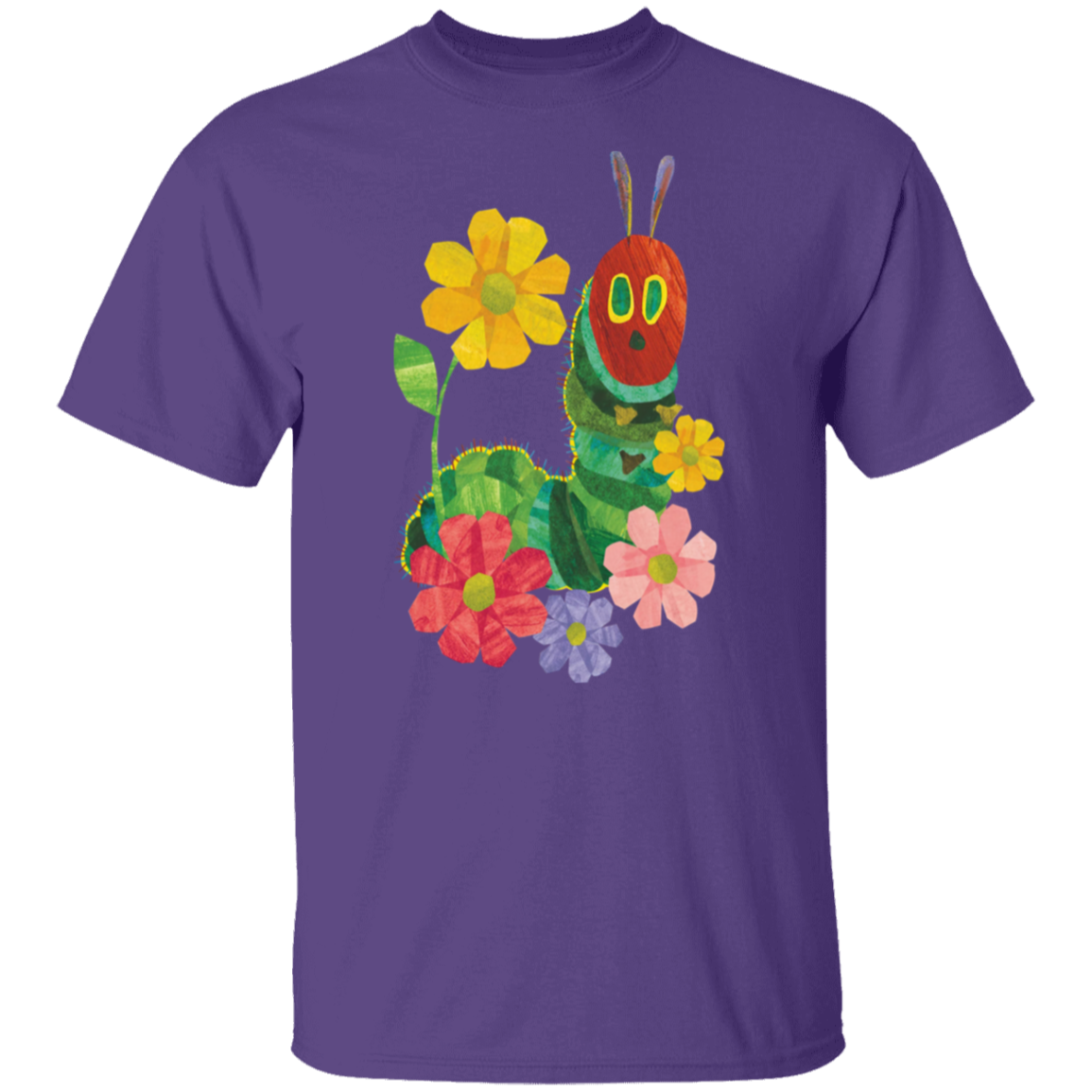 Flowers And The Very Hungry Caterpillar Teacher  T-Shirt - CDCraft