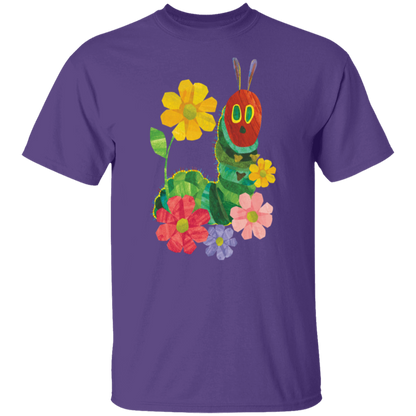 Flowers And The Very Hungry Caterpillar Teacher  T-Shirt - CDCraft