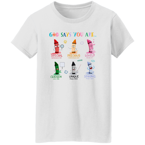 God Says You Are Teacher Vintage T-Shirt - WOMAN