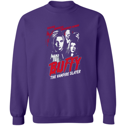 G180 Gildan Crewneck Pullover Sweatshirt Buffy The Vampire Slayer Buffy Unisex Vintage T-Shirt