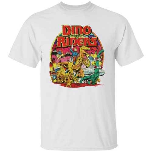 Dino Riders The Adventure Begins 1988 T-Shirt