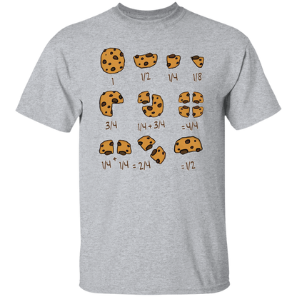 Cookie Fractional Numbers Math Teacher T-Shirt - CDCraft
