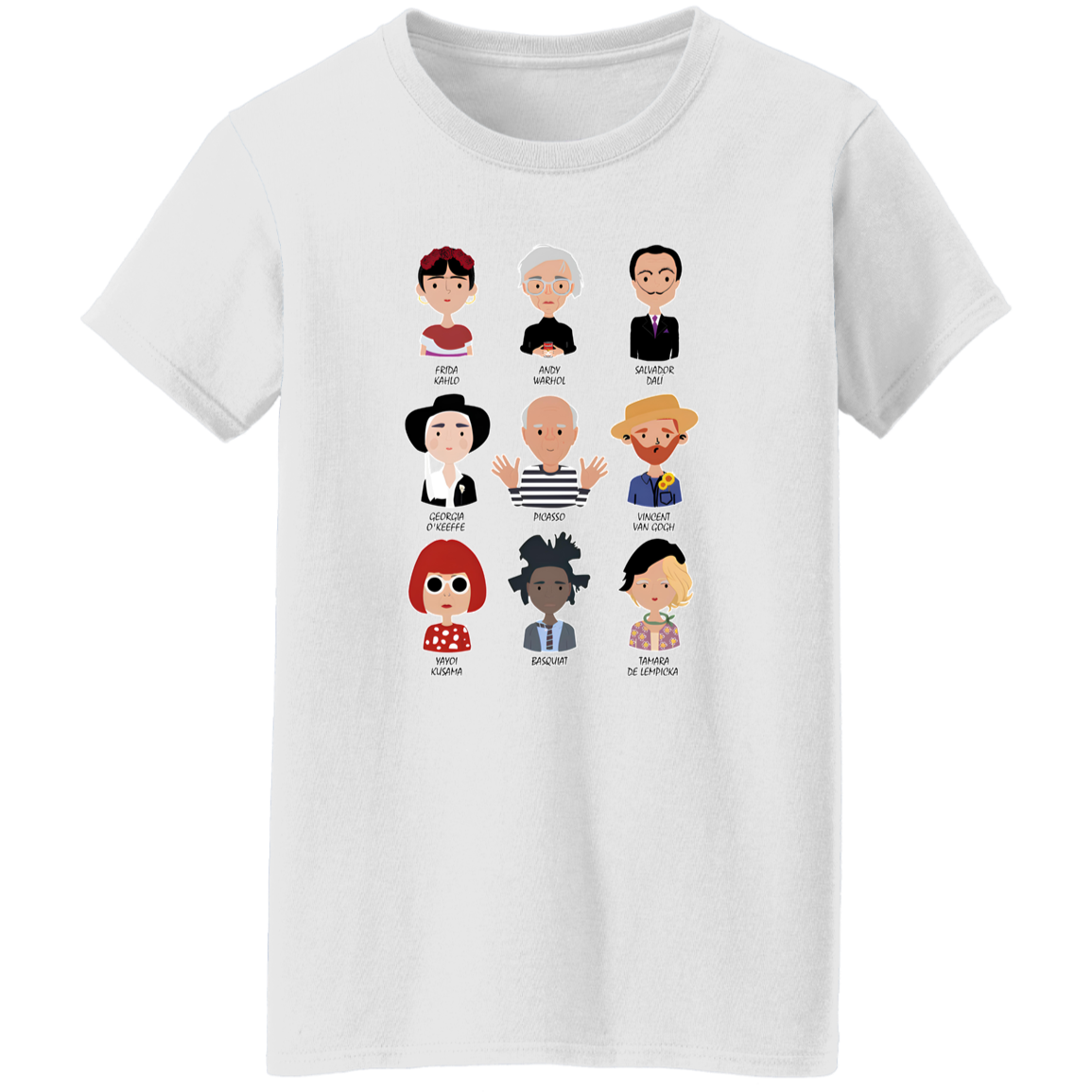 The Greatest Painters Of All Time Teacher Vintage G500L Ladies' 5.3 oz. T-Shirt - letter - WOMEN