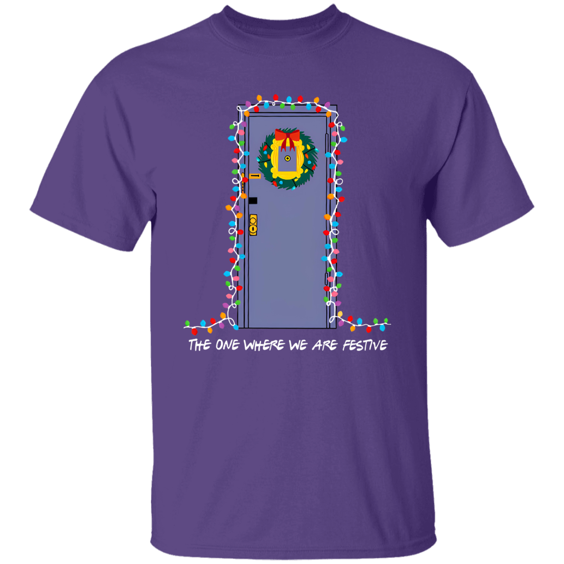 The One Where We Are Festive Teacher Vintage Unisex  T-Shirt - letter