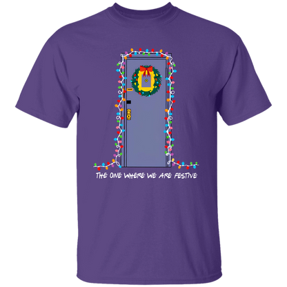 The One Where We Are Festive Teacher Vintage Unisex  T-Shirt - letter