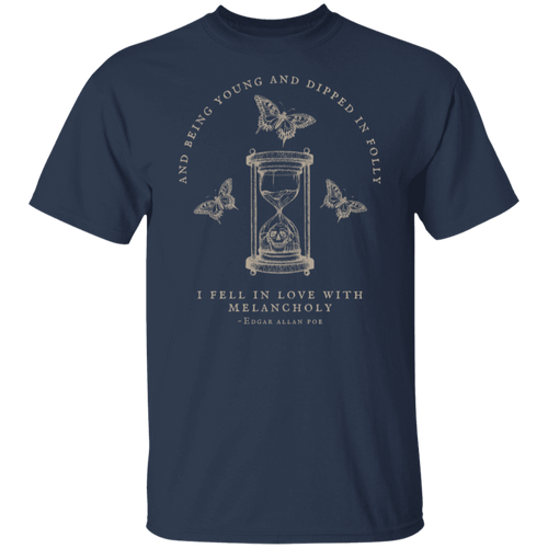 And Being Young And Dipped In Folly Edgar Allan Poe Teacher Vintage Unisex  T-Shirt - letter