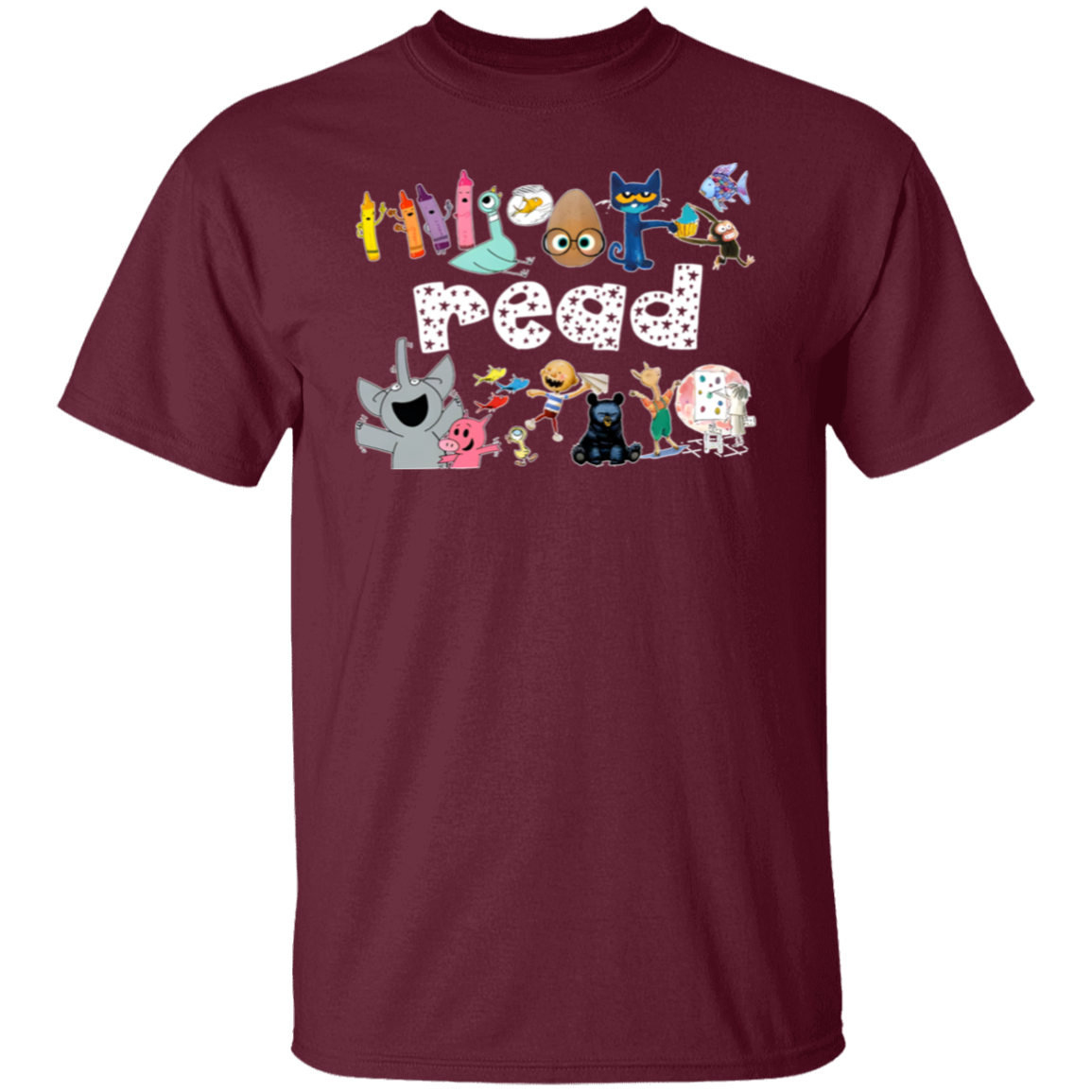 Read Children's Books Teacher T-Shirt - lapicta