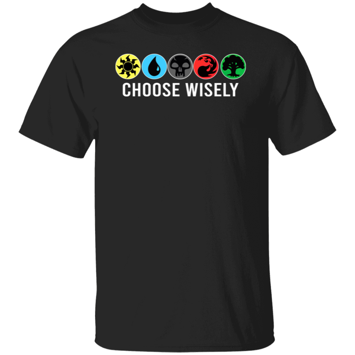 Symbols Men's Mana Wisely Short Tee Sleeve Choose Gathering Magic T-Shirt - leleart