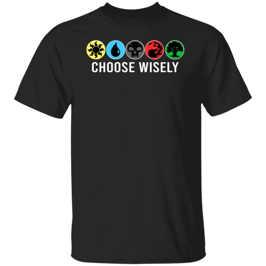 Symbols Men's Mana Wisely Short Tee Sleeve Choose Gathering Magic T-Shirt - leleart