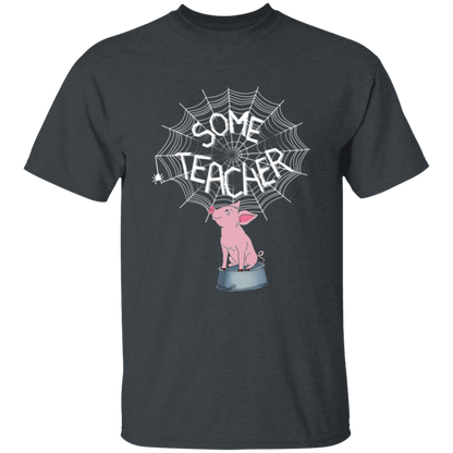 Some Teacher Funny Pig And Spider Vintage T-Shirt - YOUTH