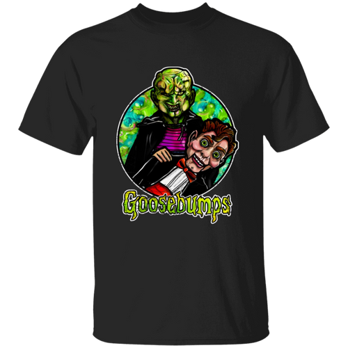 G500B Youth 5.3 oz 100% Cotton T-Shirt Goosebumps The Haunted Mask And Slappy T-Shirt