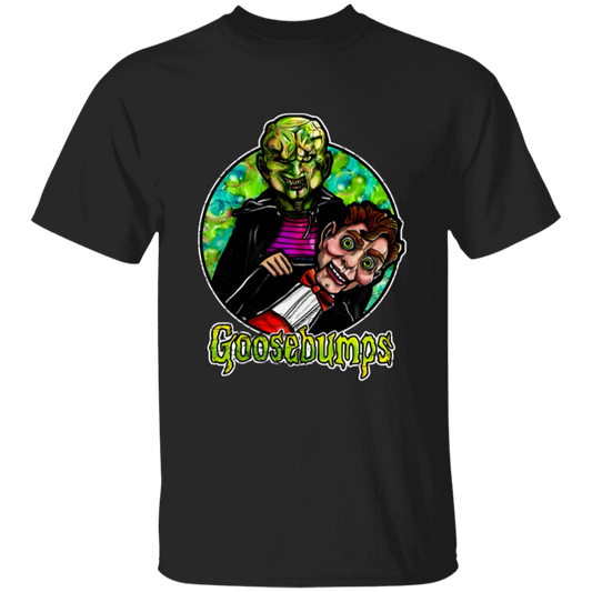 G500B Youth 5.3 oz 100% Cotton T-Shirt Goosebumps The Haunted Mask And Slappy T-Shirt