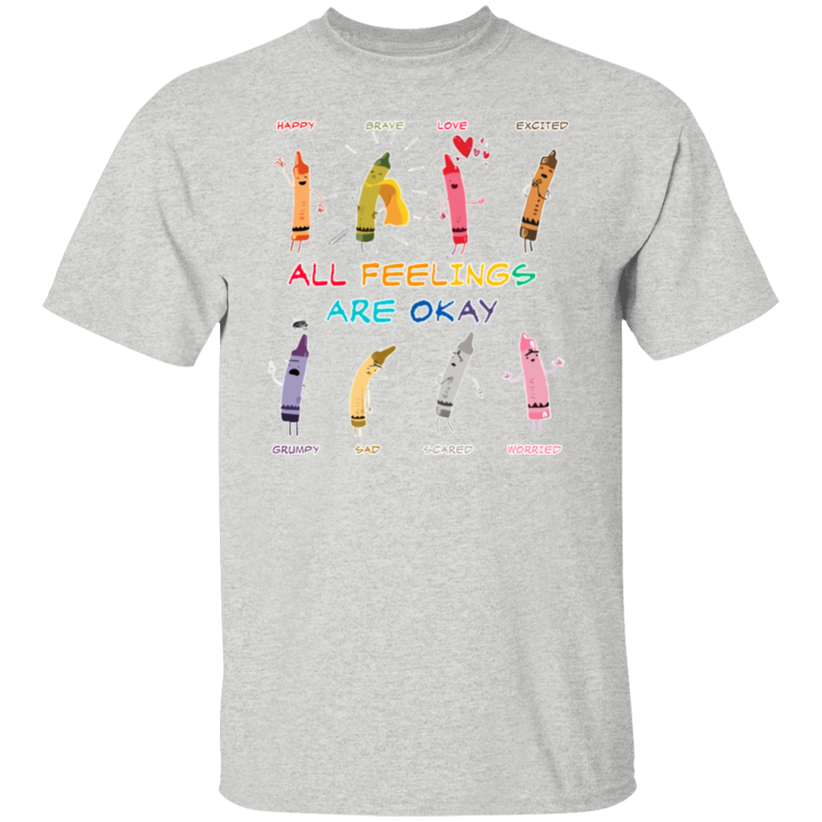 All Feelings Are Okay Teacher  T-Shirt - lapicta