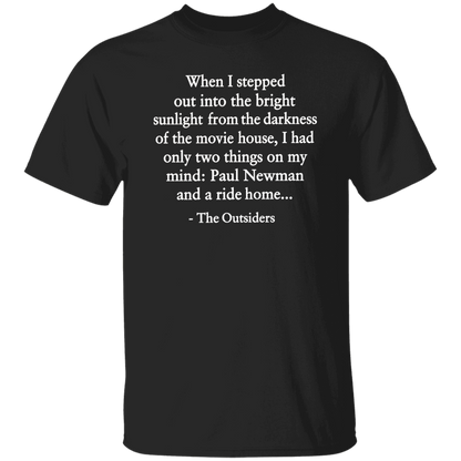 When I Stepped Out Into The Bright Sunlight The Outsiders Quote Funny Literature Teacher Vintage T-Shirt