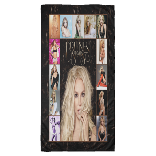 Britney Spears Music Fleece Blanket, Premium Sherpa Blanket, Pop Star Blanket, Britney Spears Blanket, Princess Of Pop Quilt	S6BETL Towel - 35x70