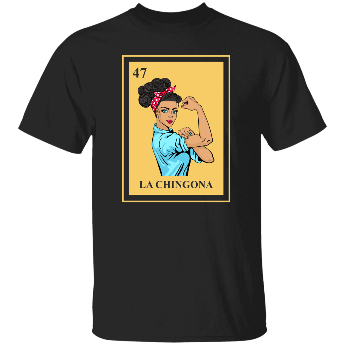 Mexican La Chingona Lottery Traditional Feminist Latina Vintage T-Shirt