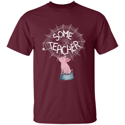 Some Teacher Funny Pig And Spider Vintage T-Shirt - YOUTH