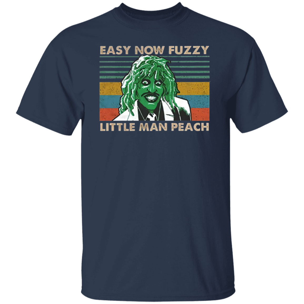 Old Gregg Easy Now Fuzzy Little Man Peach The Mighty Boosh Retro T-Shirt - leleart