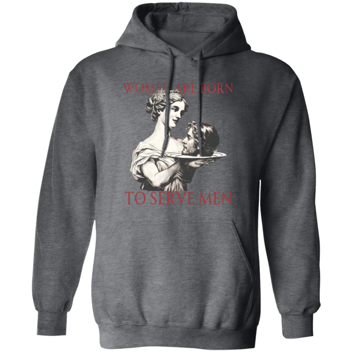 Women Serve Men Vintage Pullover Hoodie - ID21062405