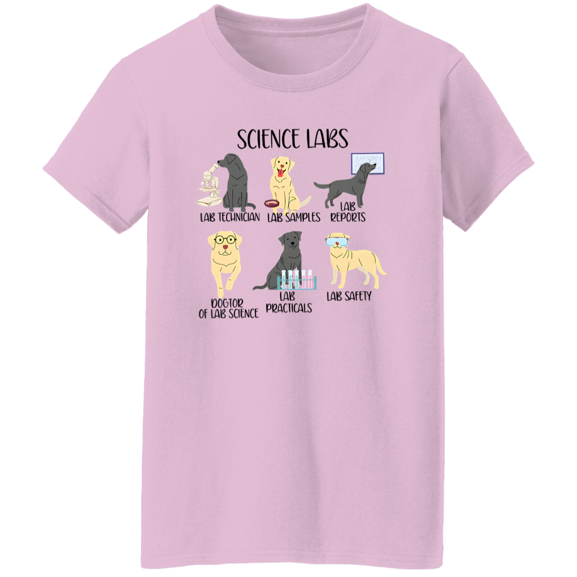 Labrador Retriever Funny Science Teacher Vintage T-Shirt - WOMAN