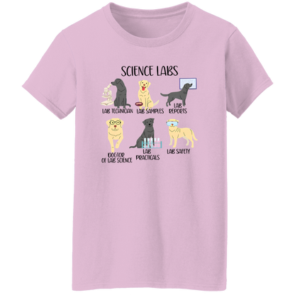 Labrador Retriever Funny Science Teacher Vintage T-Shirt - WOMAN