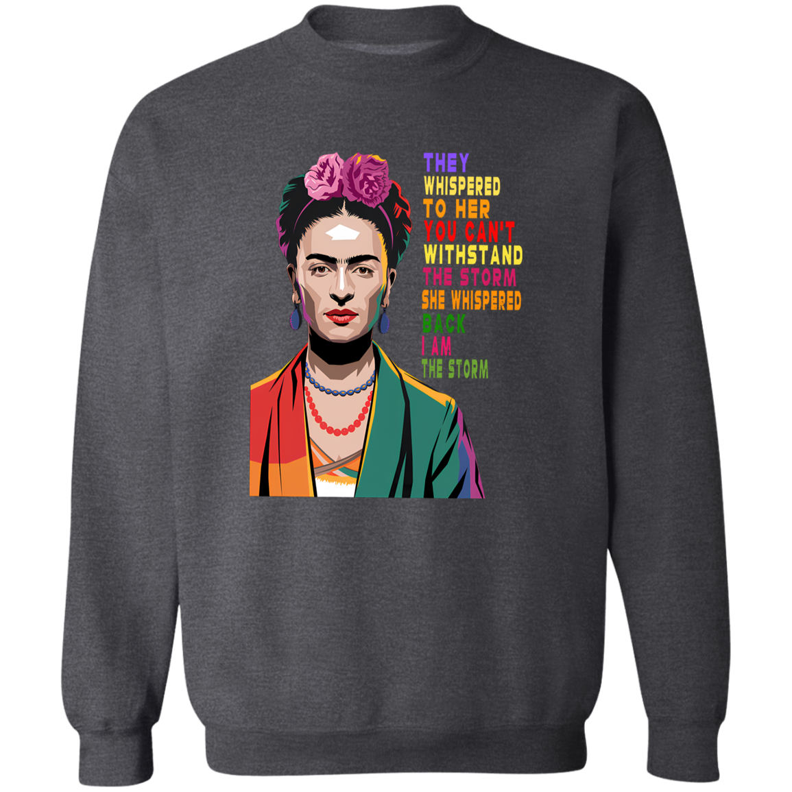 G180 Gildan Crewneck Pullover Sweatshirt 	I Am The Storm Women Black History Shirt