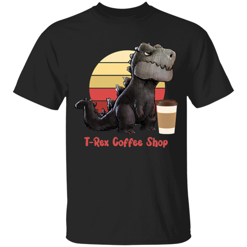 Vintage Coffee First Destroy Later Godzilla With Coffee Vintage T-Shirt - YOUTH