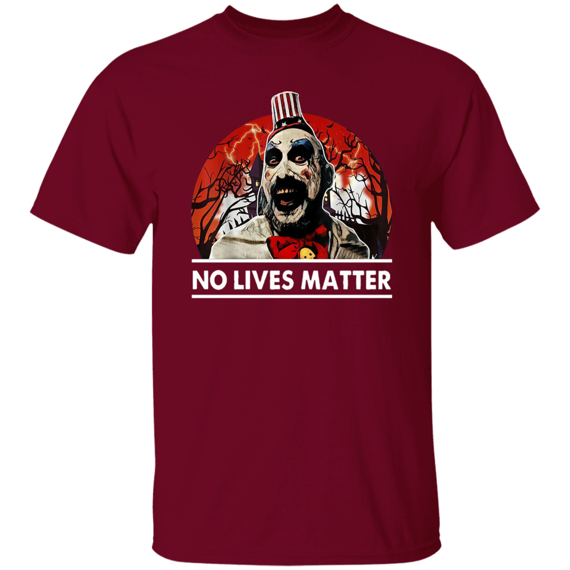 Captain Spaulding No Lives Matter Funny Halloween Costume Vintage T-Shirt - leleart