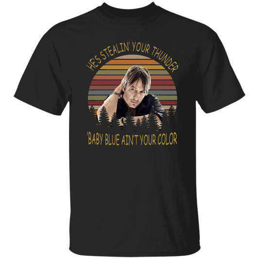 Keith Urban He’s Stealing Your Thunder Baby Blue Ain’t Your Color Vintage T-Shirt