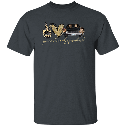 Supernatural Chibi Peace Love Design For Fans Of Supernatural T-Shirt